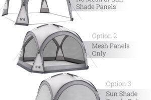 Bild von Leisure Dome Gazebo With Sides – Grey Grey
